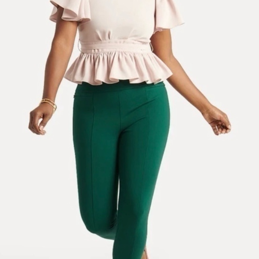 Betabrand Green Power-Down Pants 3x Skinny-New in Package